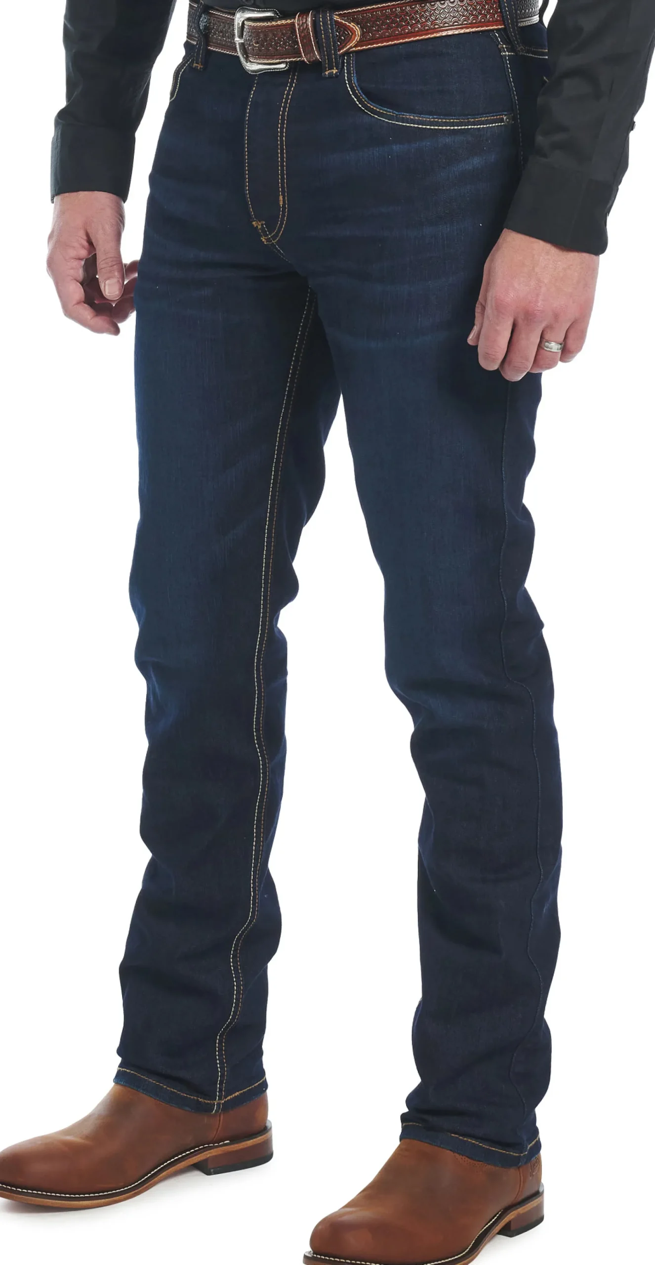 Justin Boots 1879 Modern Slim Dark Wash Outlet