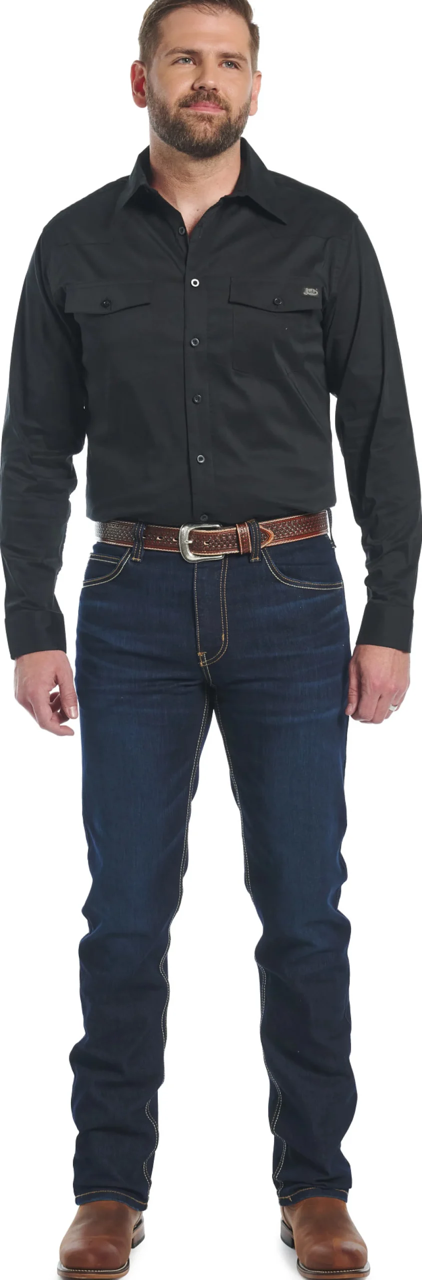 Justin Boots 1879 Modern Slim Dark Wash Outlet