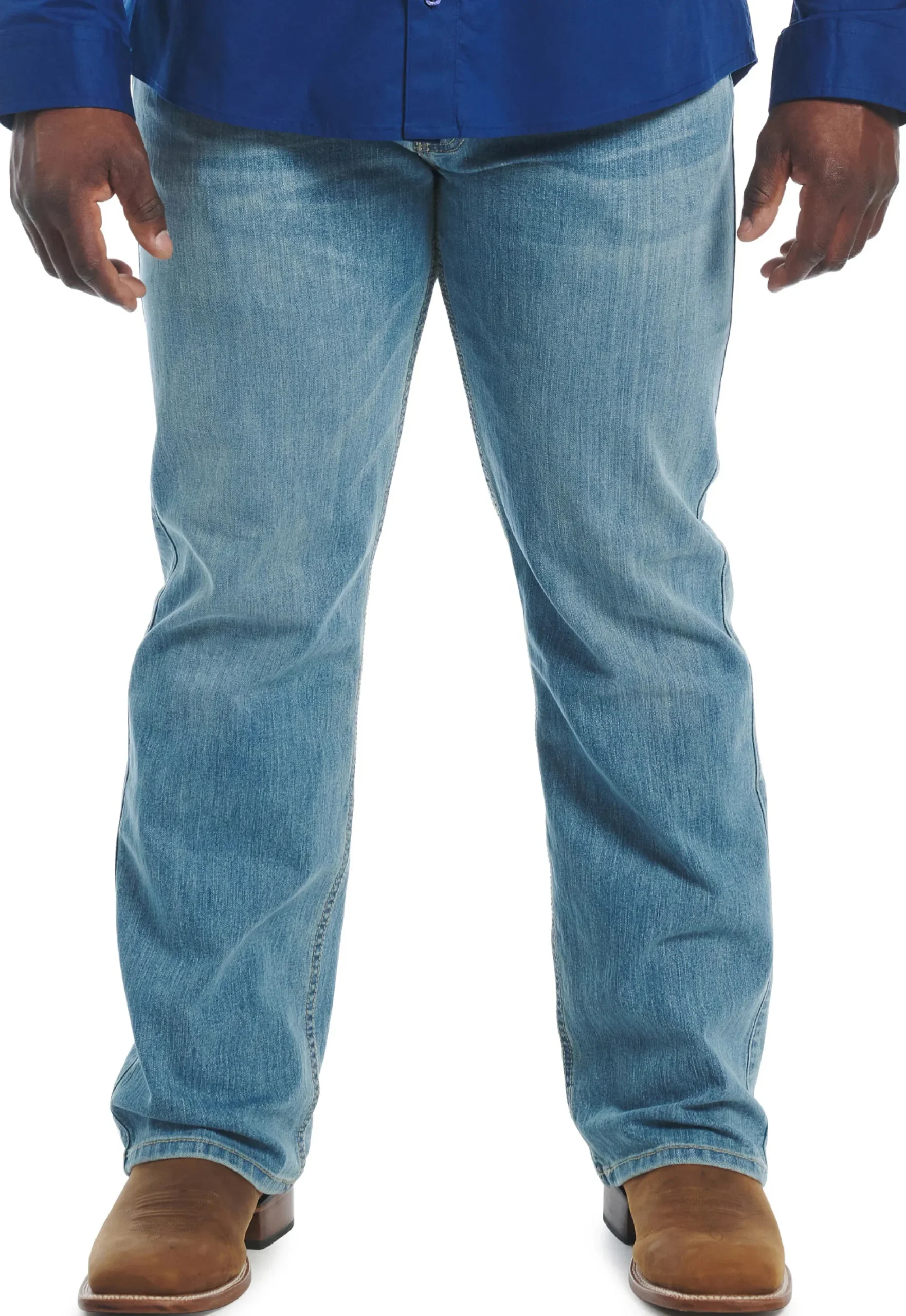 Justin Boots 1879 Relaxed Bootcut Light Wash New