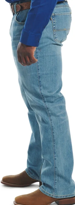 Justin Boots 1879 Relaxed Bootcut Light Wash New