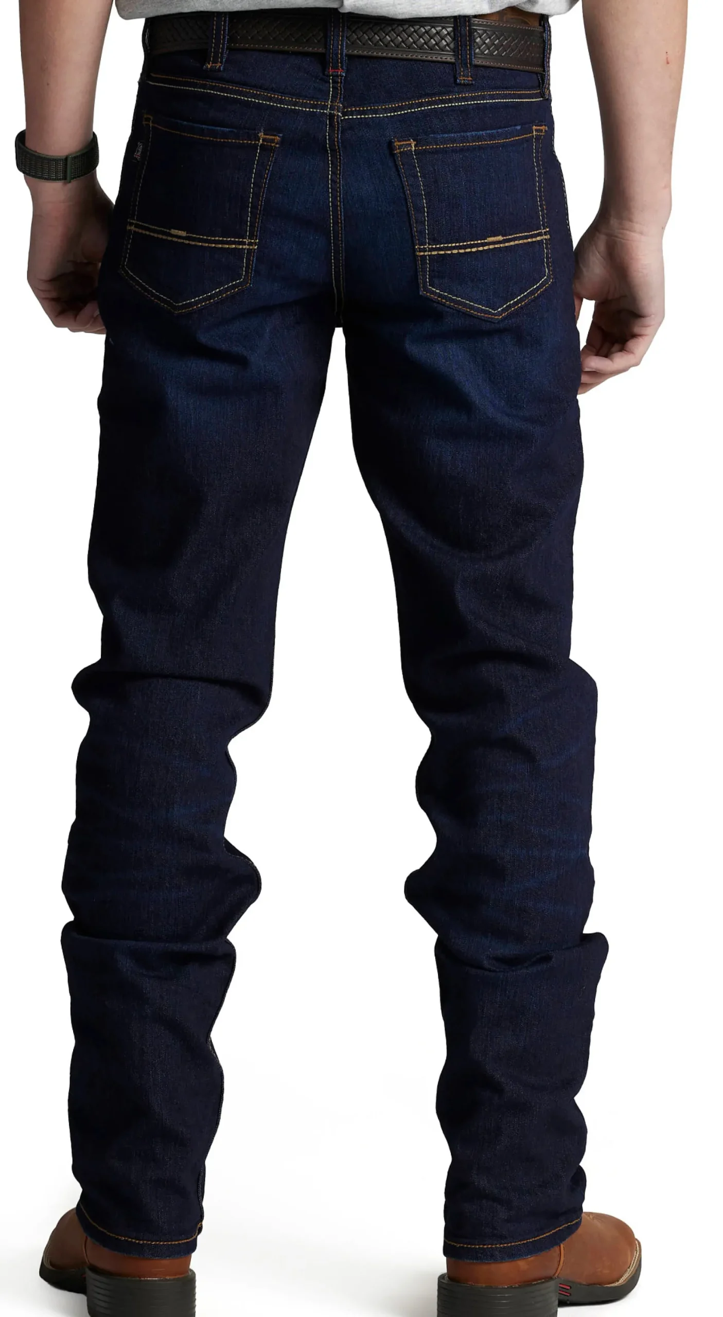 Justin Boots 1879 Straight Leg Dark Wash New