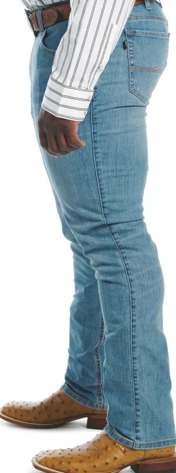 Justin Boots 1879 Straight Leg Light Wash Outlet