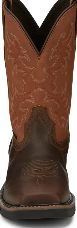 Justin Boots Actuator 11" Static Dissipative Comp Toe Brown Sale