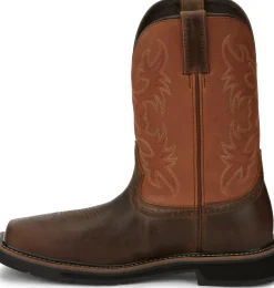 Justin Boots Actuator 11" Static Dissipative Comp Toe Brown Sale