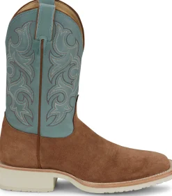 Justin Boots Alamo 11" Roughout Golden Tan Sale
