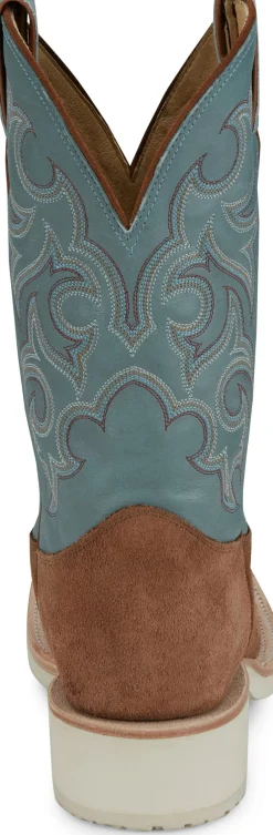 Justin Boots Alamo 11" Roughout Golden Tan Sale