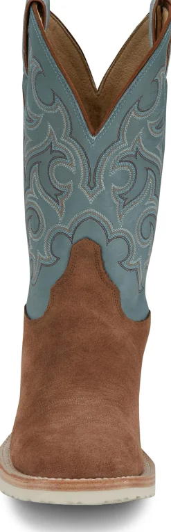 Justin Boots Alamo 11" Roughout Golden Tan Sale