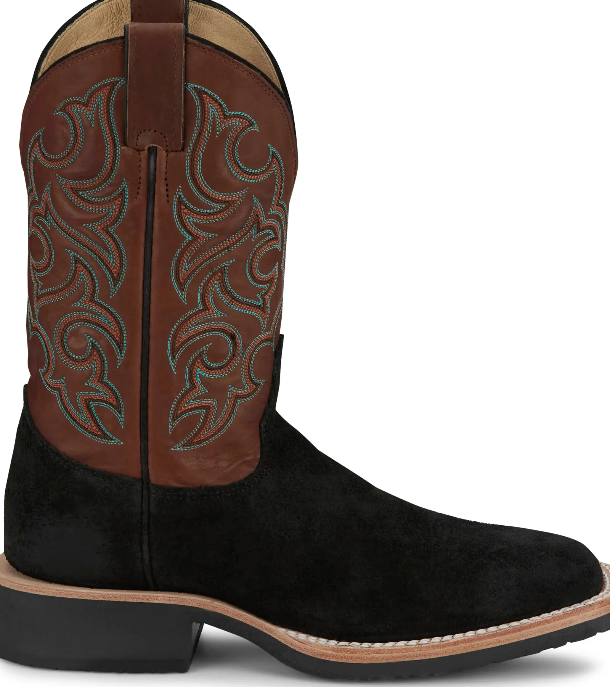 Justin Boots Alamo 11" Roughout Black Outlet