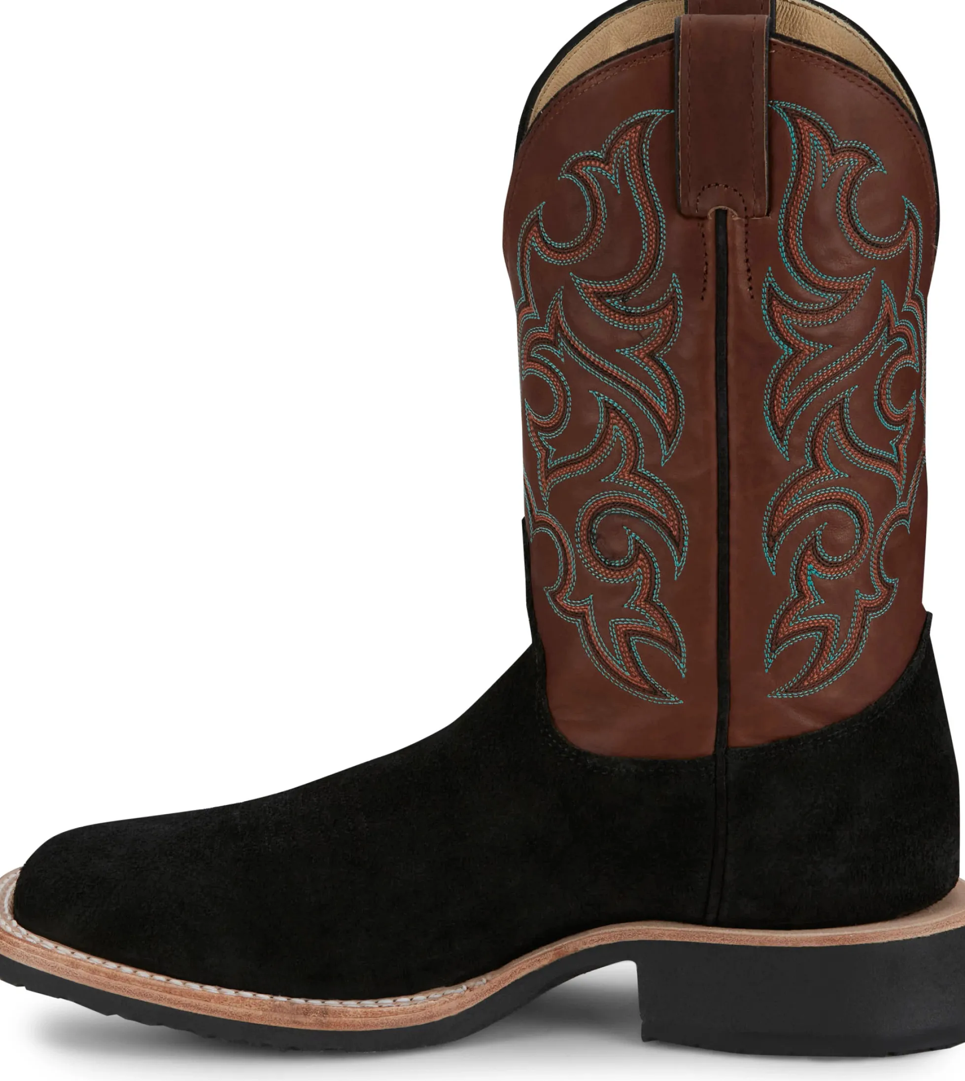 Justin Boots Alamo 11" Roughout Black Outlet
