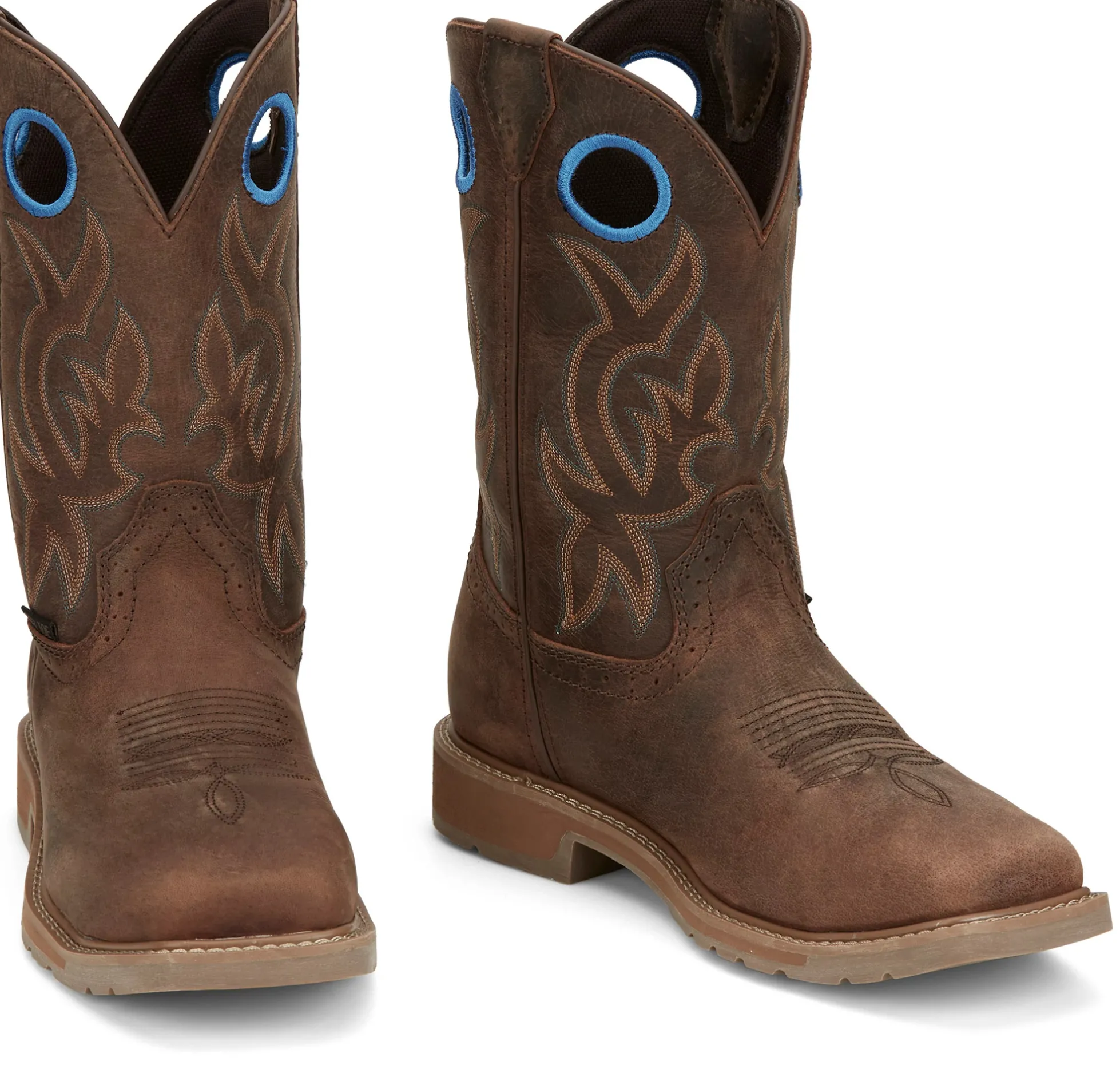 Justin Boots All Around 11" Waterproof Steel Toe Walnut Best