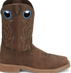 Justin Boots All Around 11" Waterproof Steel Toe Walnut Best