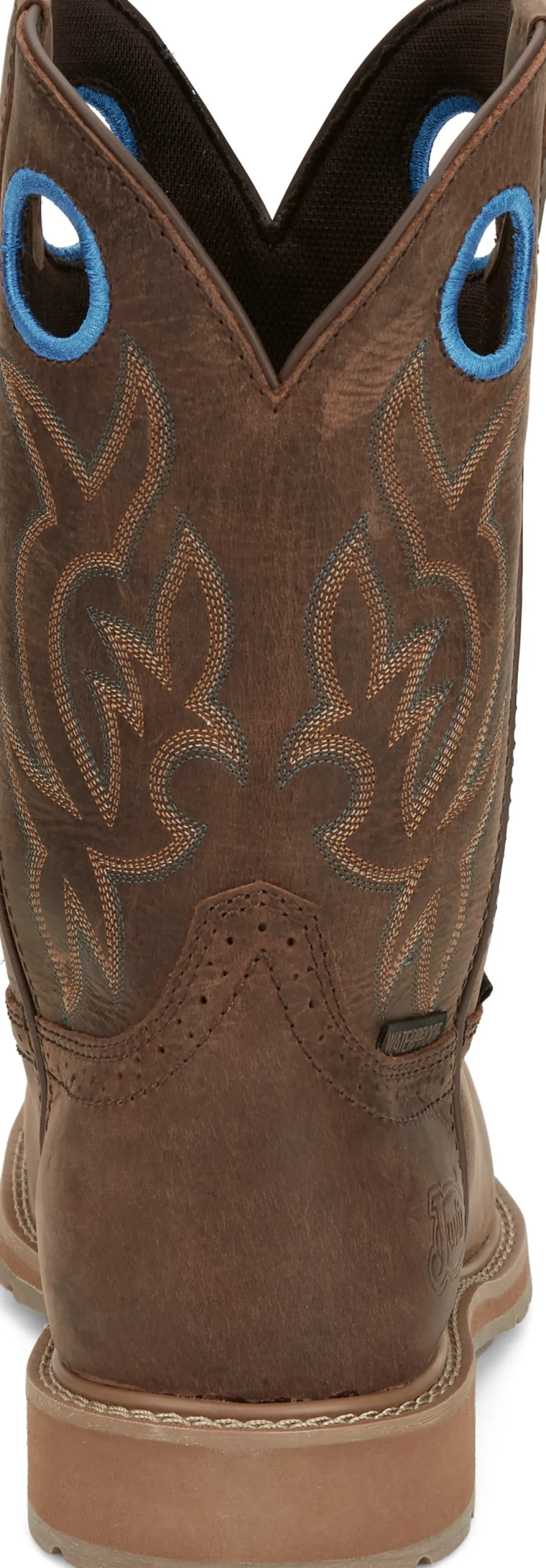 Justin Boots All Around 11" Waterproof Steel Toe Walnut Best