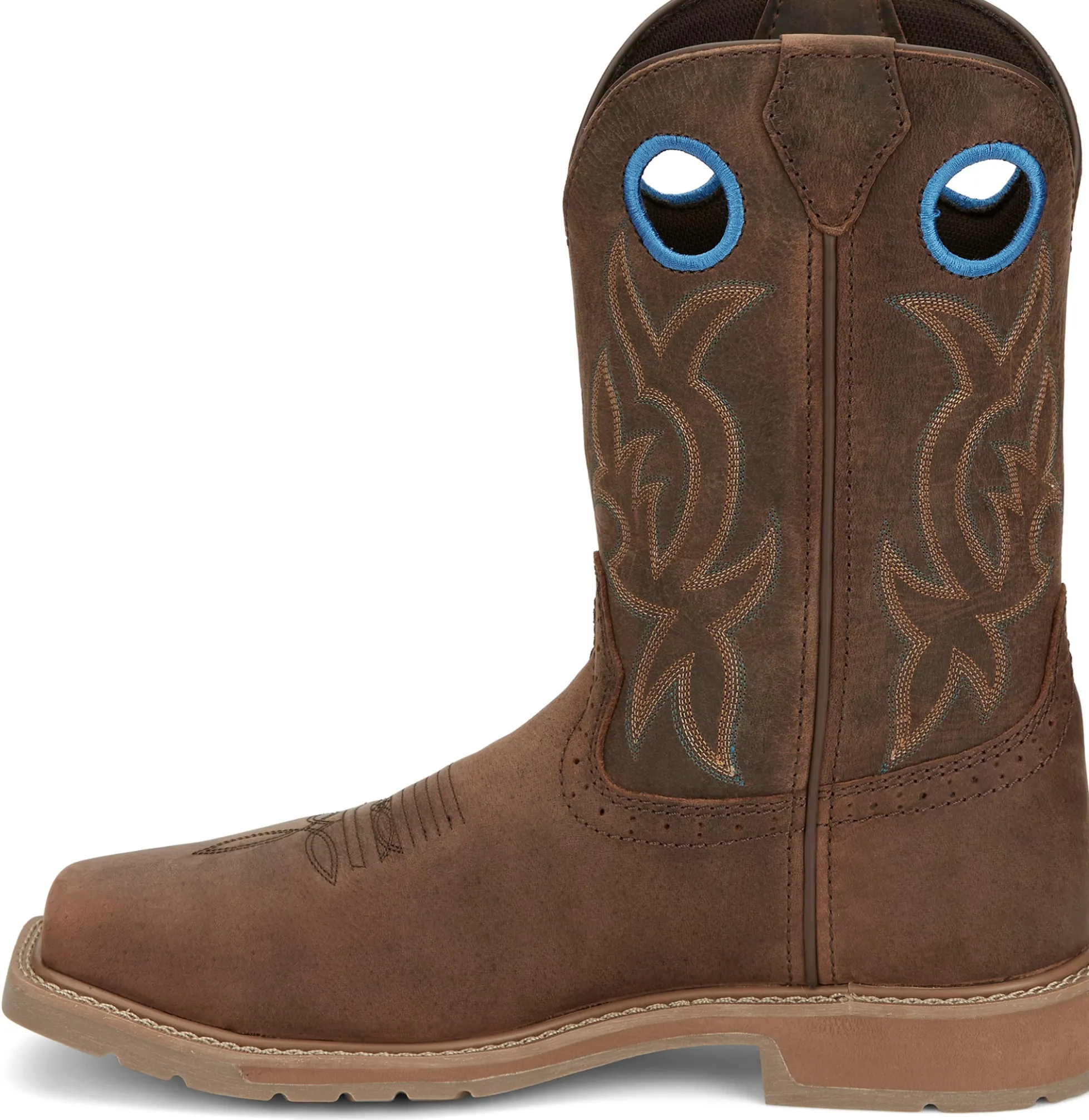 Justin Boots All Around 11" Waterproof Steel Toe Walnut Best