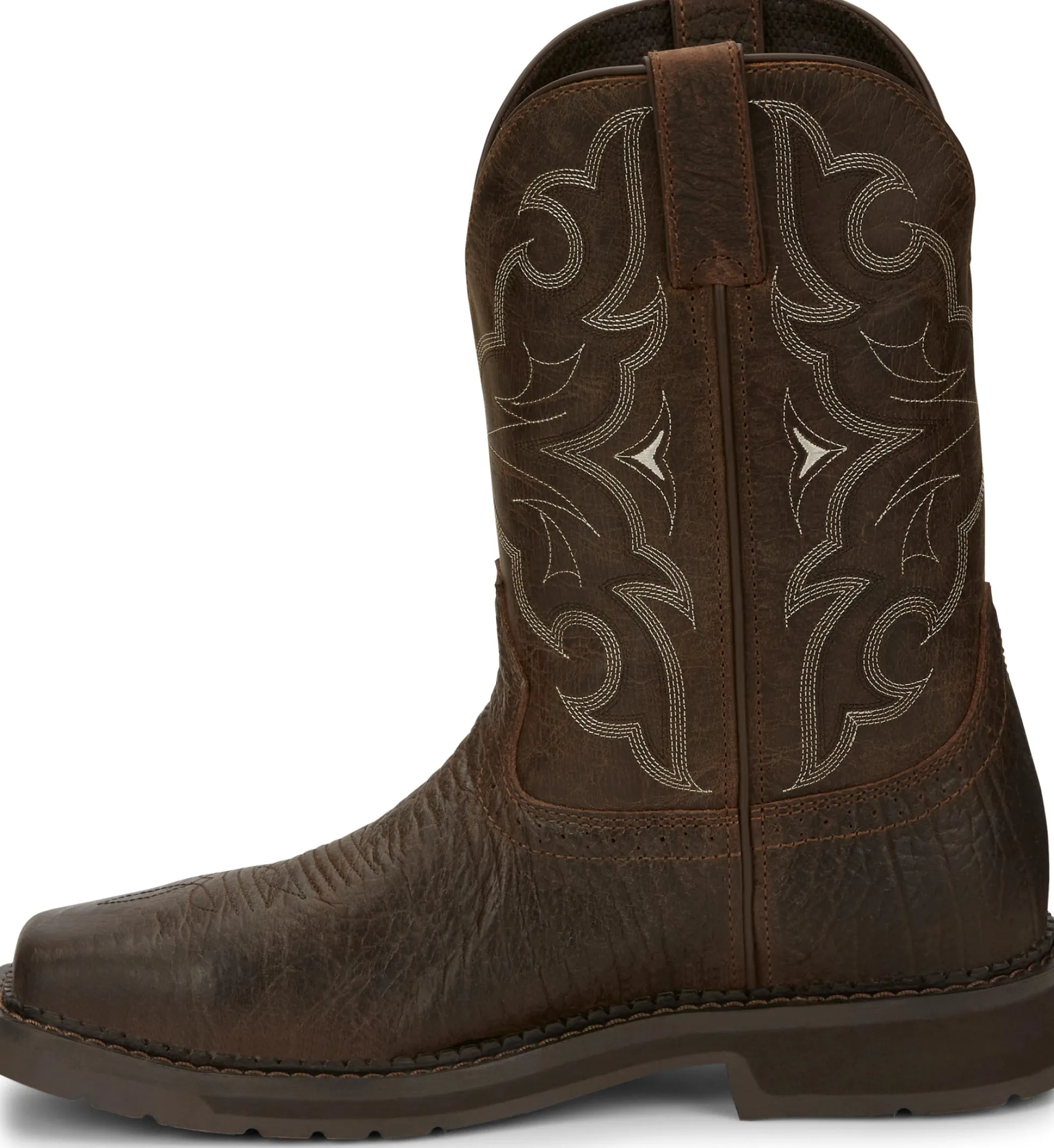 Justin Boots Amarillo 11" Steel Toe Aged Brown