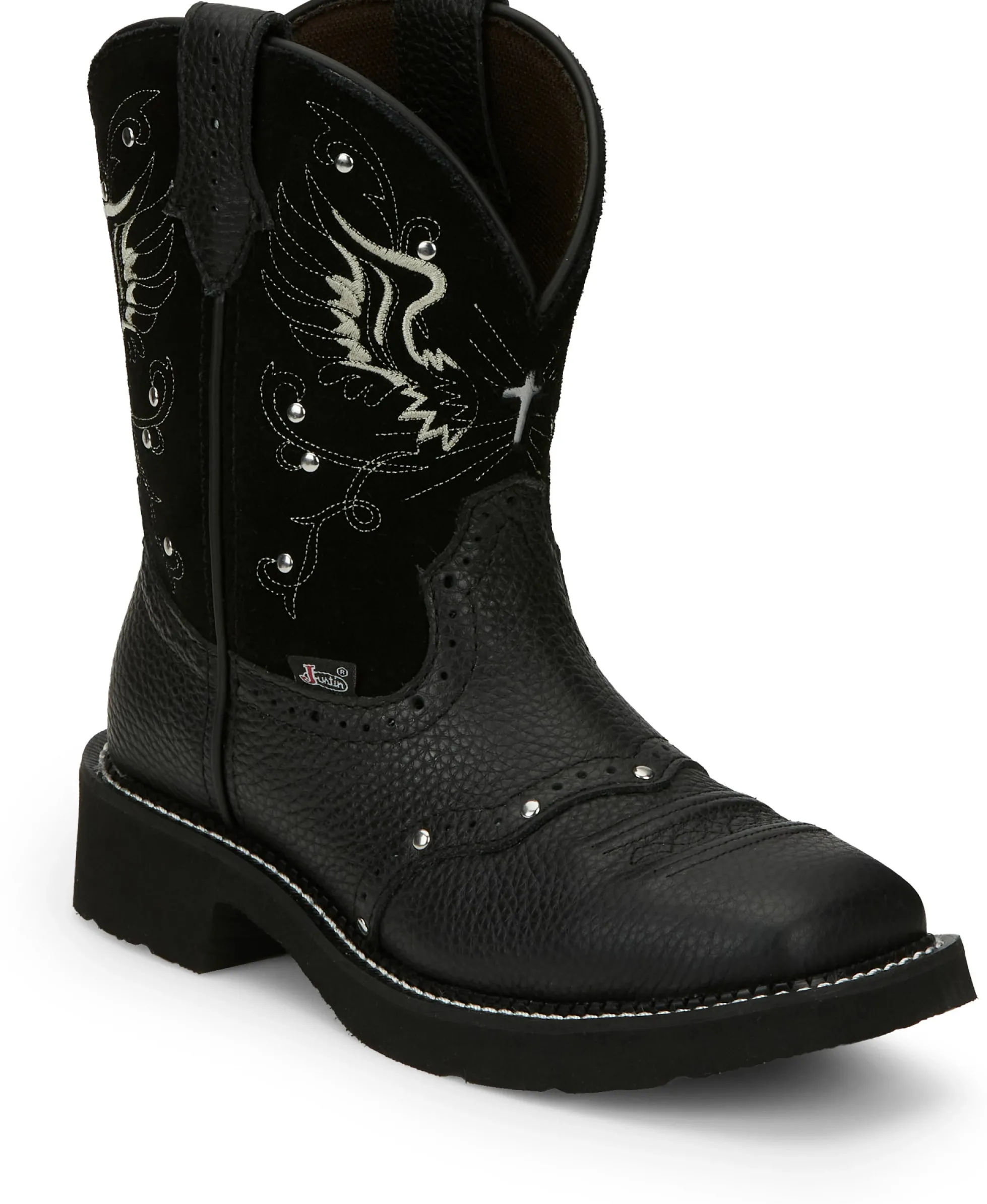 Justin Boots Andra 8" Western Black Hot