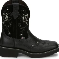 Justin Boots Andra 8" Western Black Hot