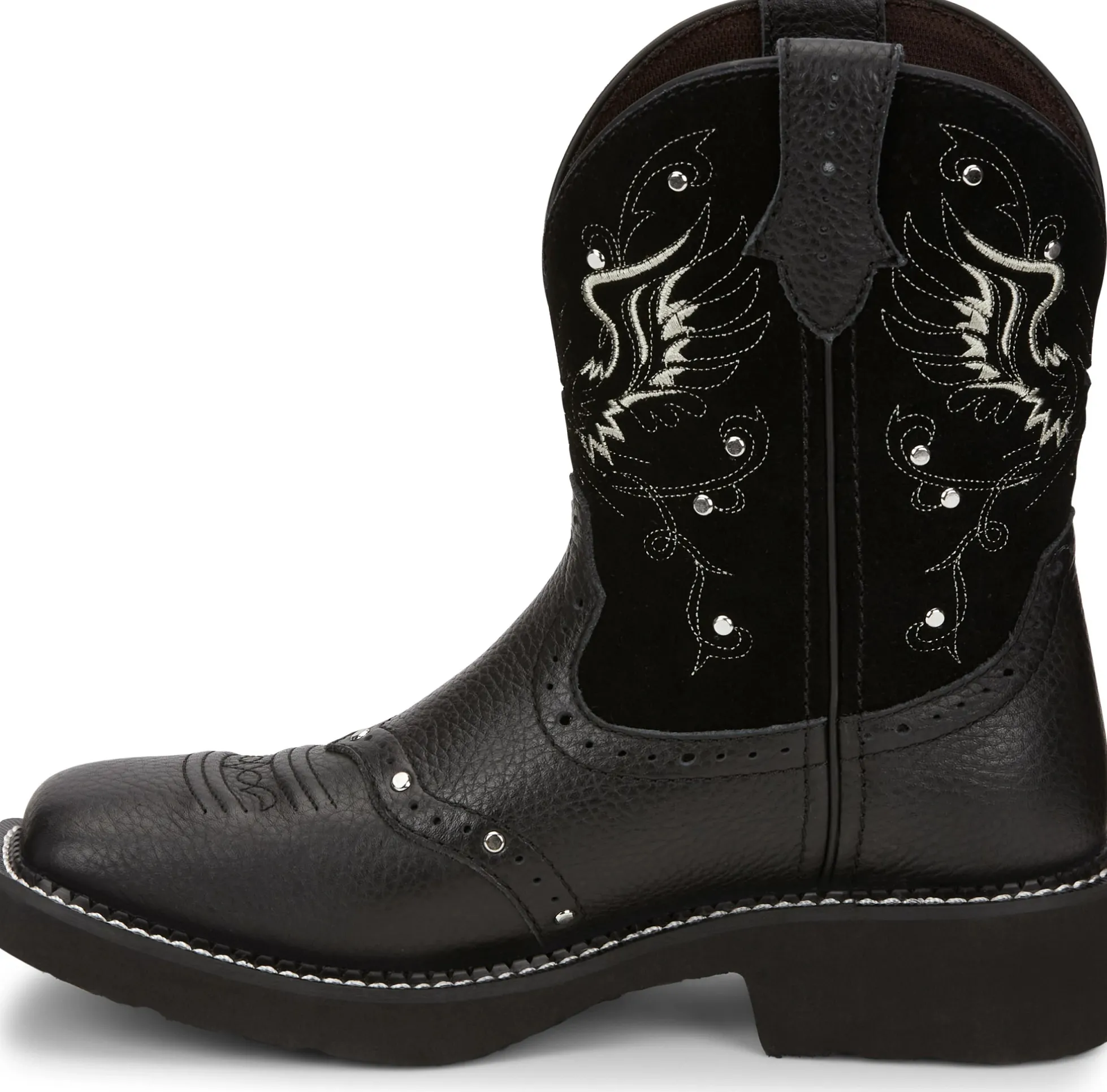Justin Boots Andra 8" Western Black Hot