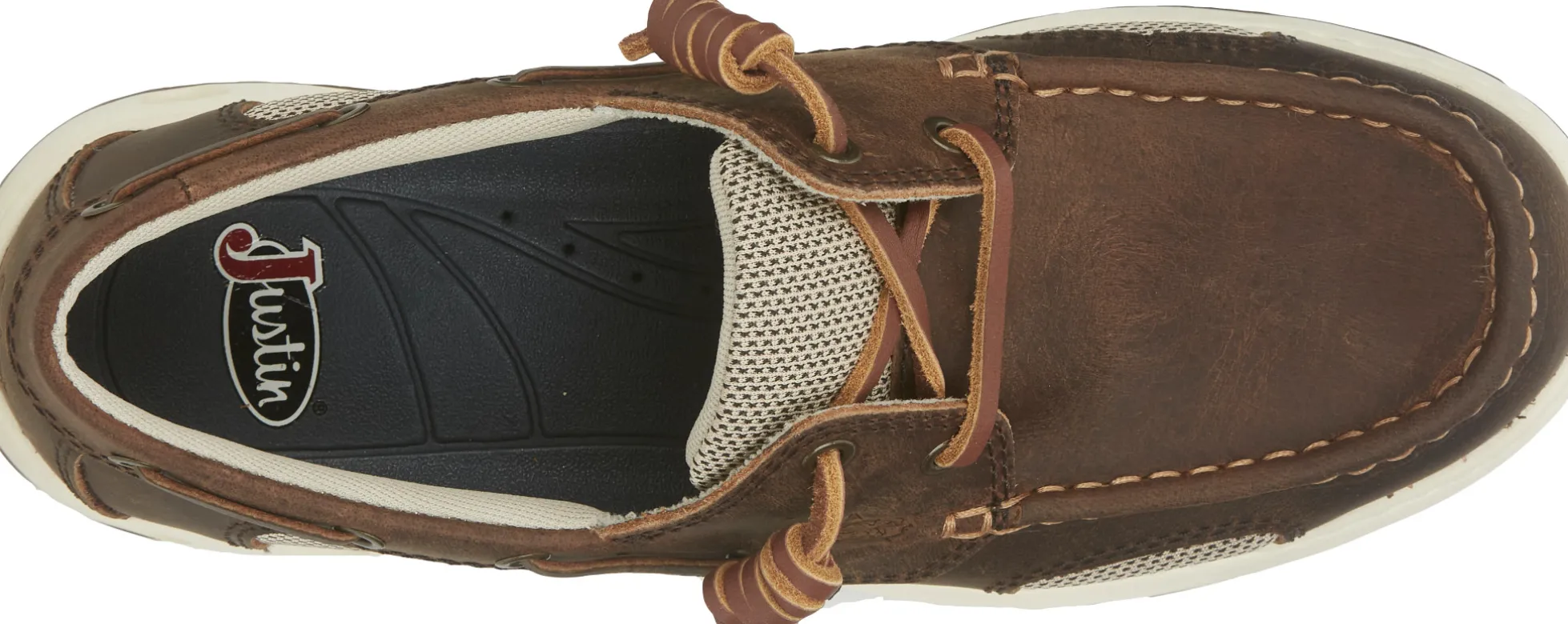 Justin Boots Angler Slip-On Casual Shoe Cigar Brown Clearance