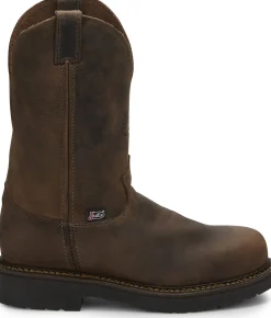 Justin Boots Balusters 11" Steel Toe Bay Gaucho Discount