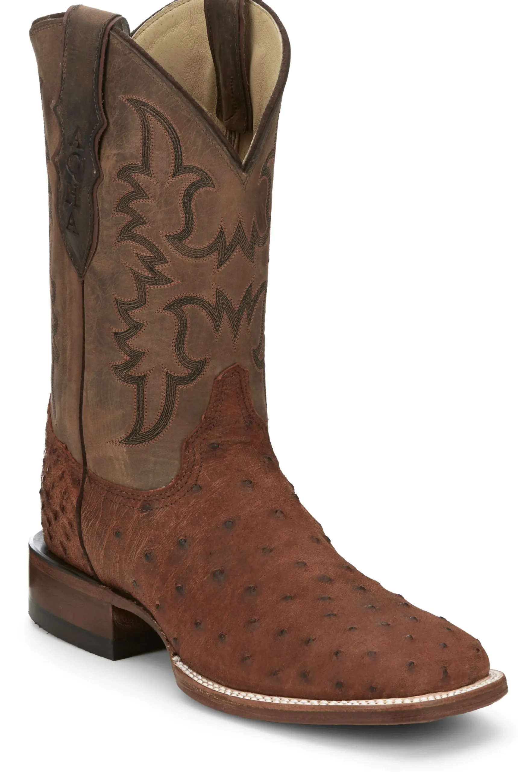 Justin Boots Belmont 11" Full Quill Ostrich Wild Brandy Sale