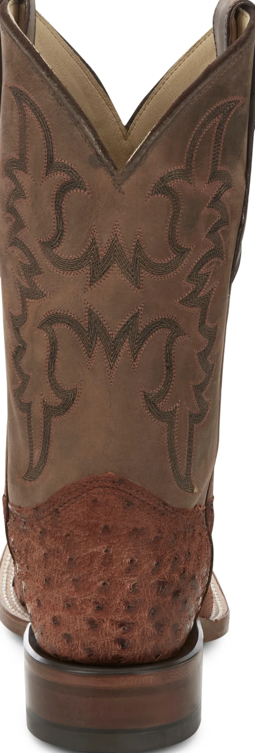 Justin Boots Belmont 11" Full Quill Ostrich Wild Brandy Sale