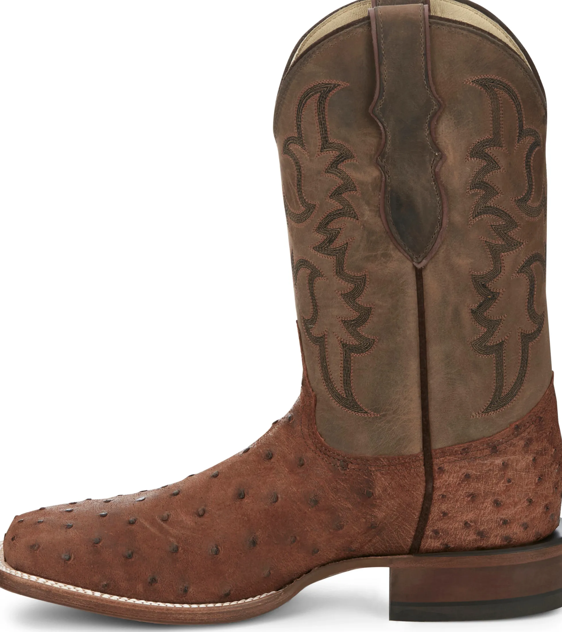 Justin Boots Belmont 11" Full Quill Ostrich Wild Brandy Sale