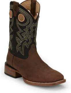 Justin Boots Big News 11" Western Walnut Hot