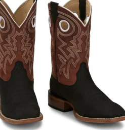 Justin Boots Big News 11" Western Black Hot
