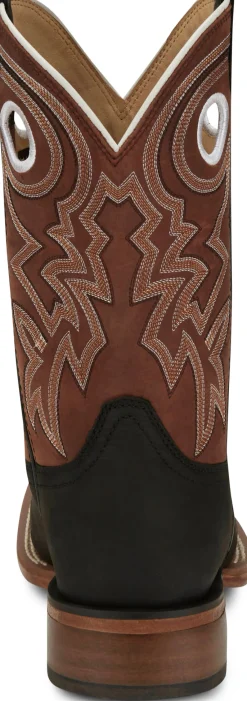 Justin Boots Big News 11" Western Black Hot