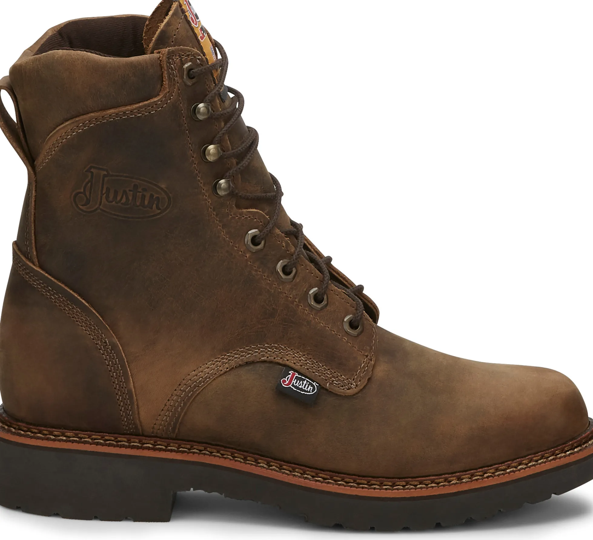 Justin Boots Blueprint 8" Work Tan Gaucho Discount