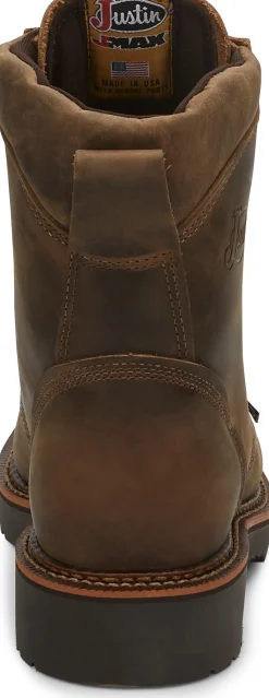 Justin Boots Blueprint 8" Work Tan Gaucho Discount