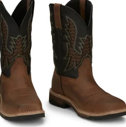 Justin Boots Bolt 11" Nano Comp Toe Pecan New