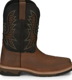 Justin Boots Bolt 11" Nano Comp Toe Pecan New