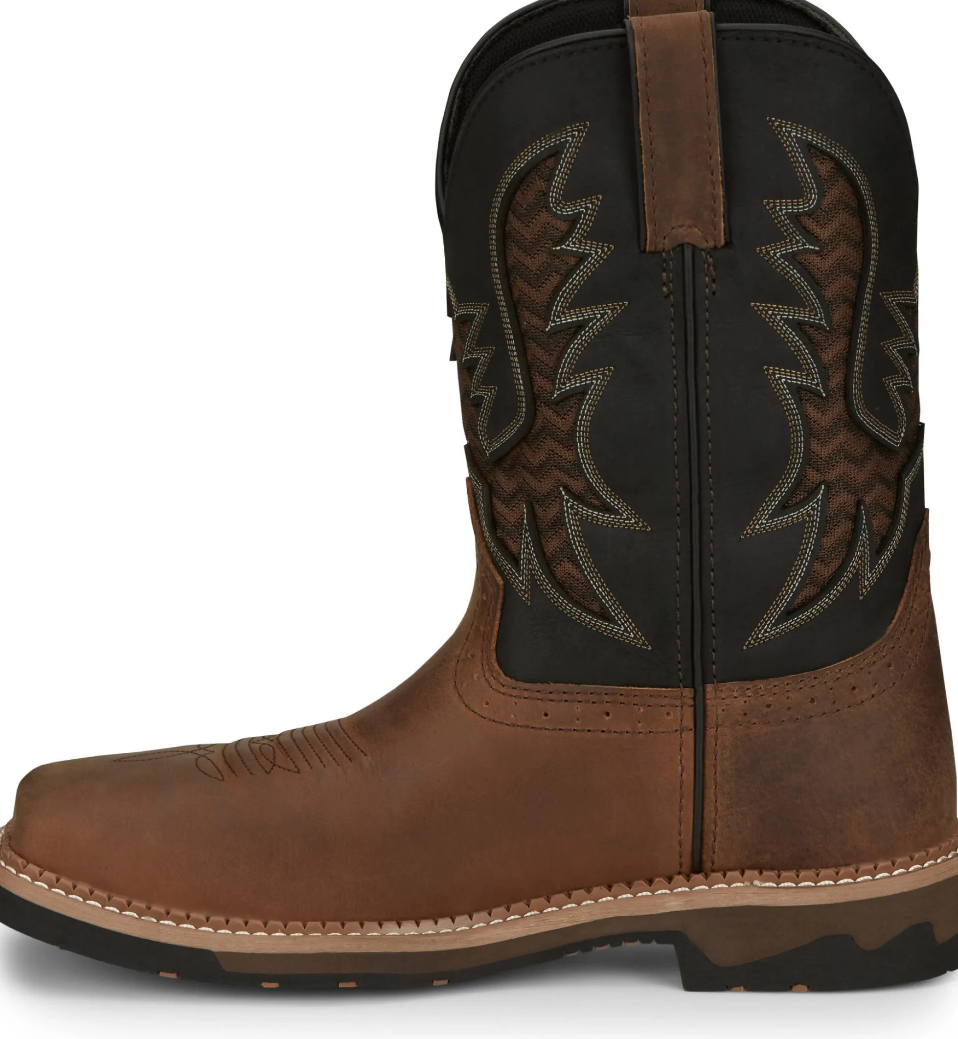 Justin Boots Bolt 11" Nano Comp Toe Pecan New