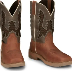 Justin Boots Bolt 11" Nano Comp Toe Redwood Discount