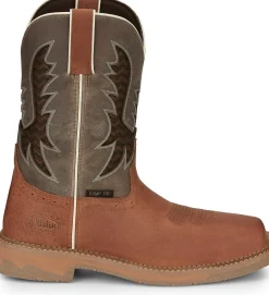 Justin Boots Bolt 11" Nano Comp Toe Redwood Discount
