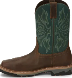 Justin Boots Bolt 11" Waterproof Comp Toe Cedar Best