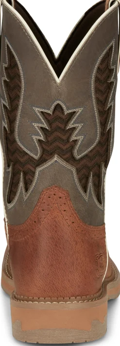Justin Boots Bolt 11" Work Redwood Hot