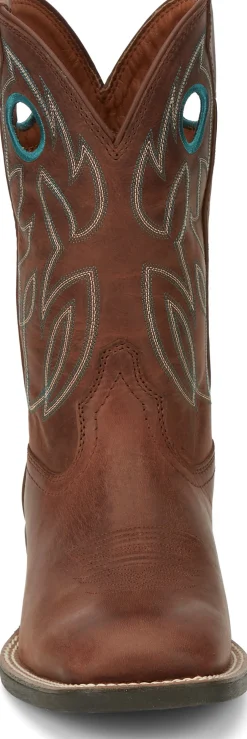 Justin Boots Bowline 11" Western Brandy New