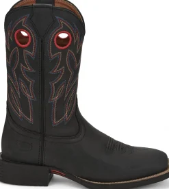 Justin Boots Bowline 11" Western Black New