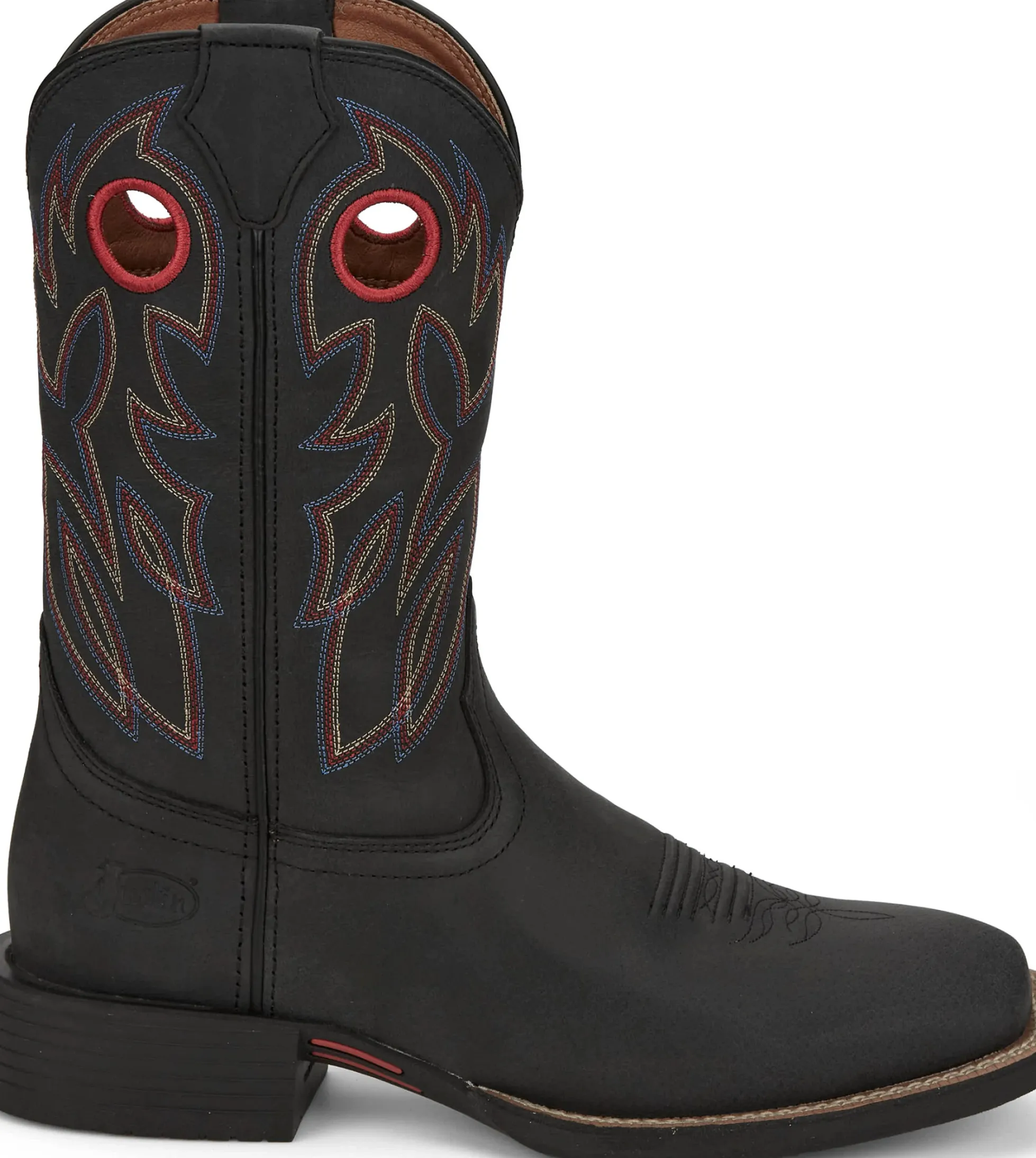 Justin Boots Bowline 11" Western Black New