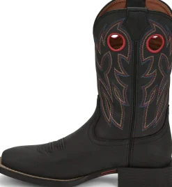 Justin Boots Bowline 11" Western Black New
