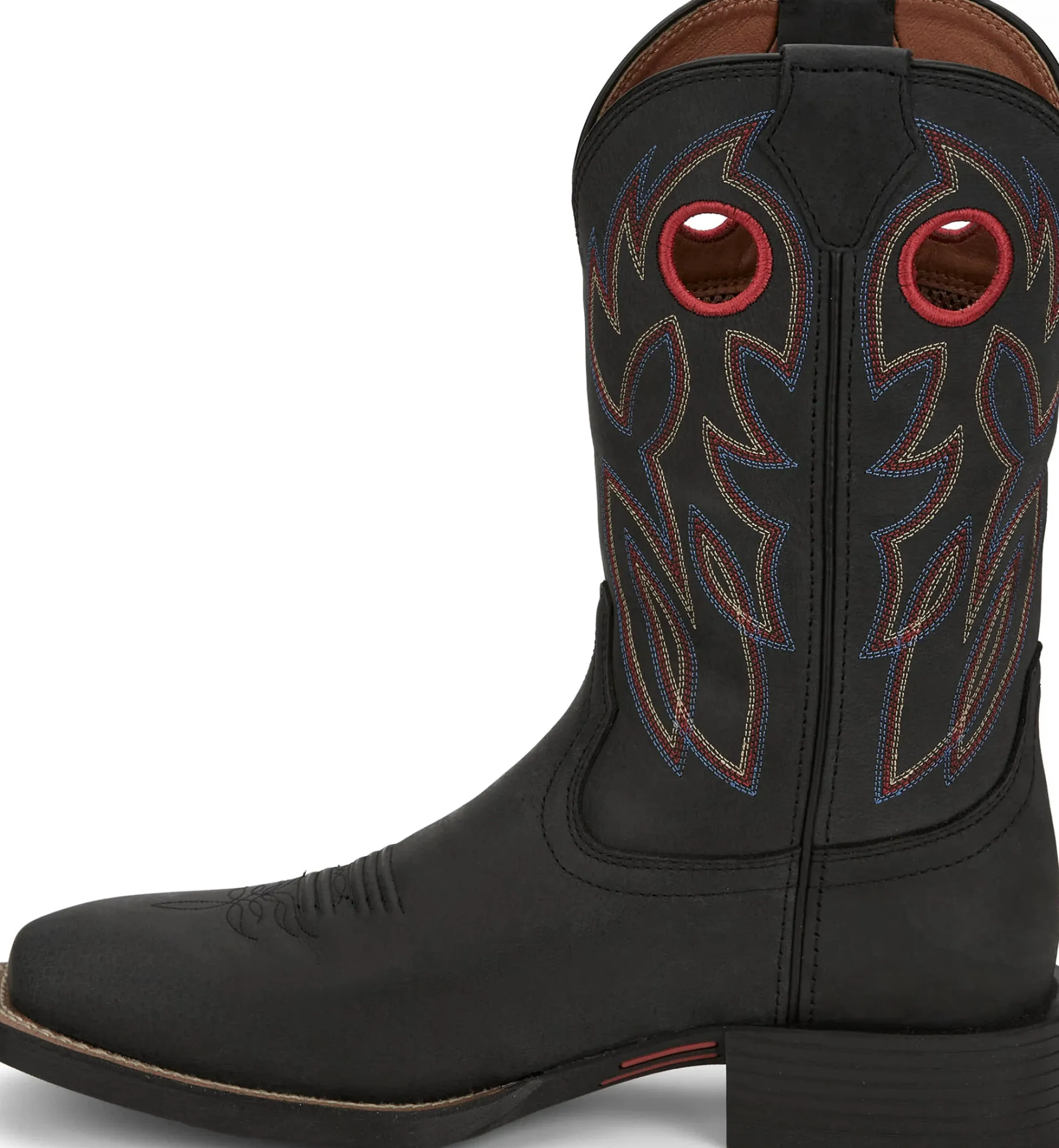 Justin Boots Bowline 11" Western Black New