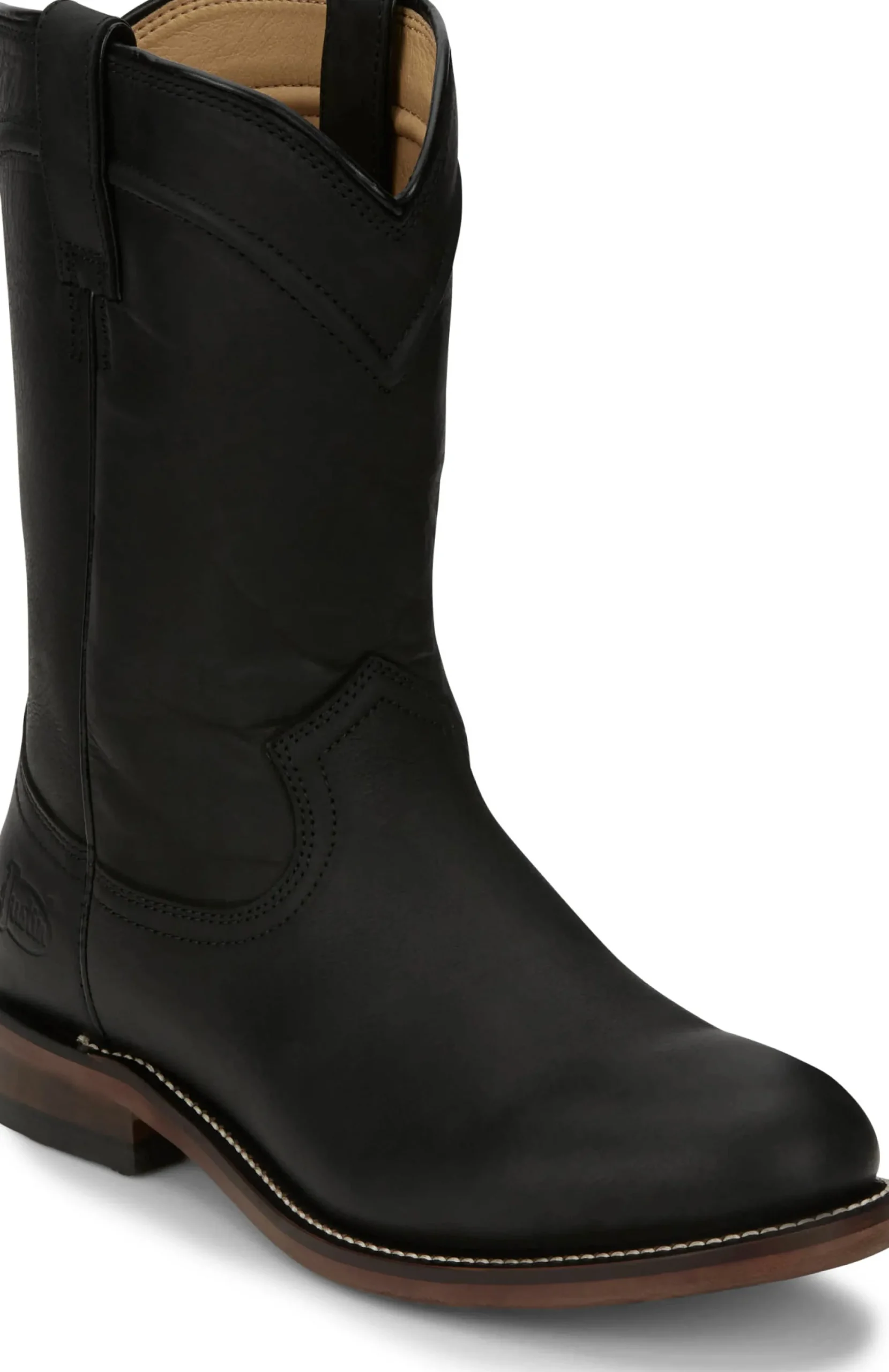 Justin Boots Braswell 10" Roper Black Online