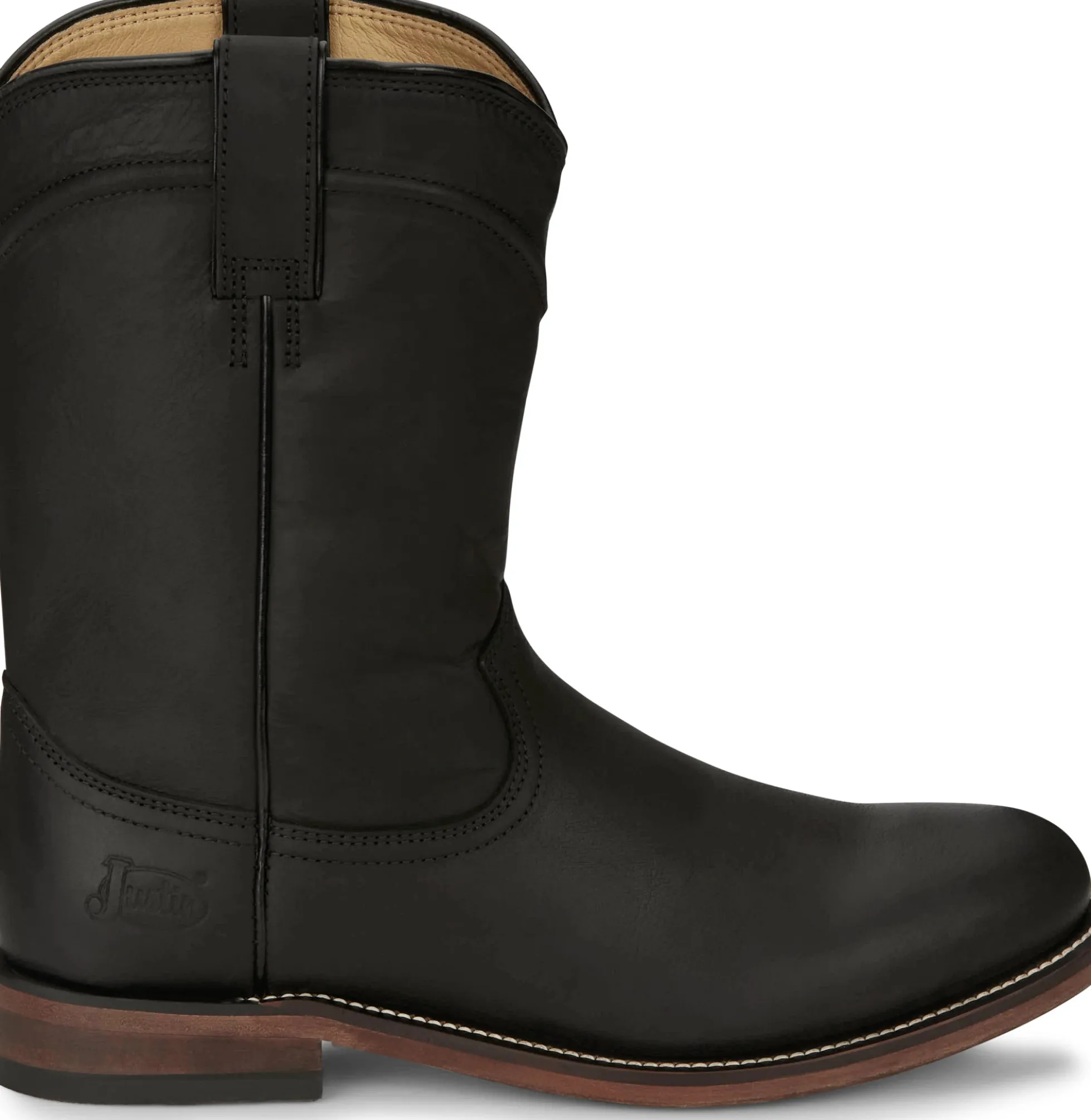 Justin Boots Braswell 10" Roper Black Online