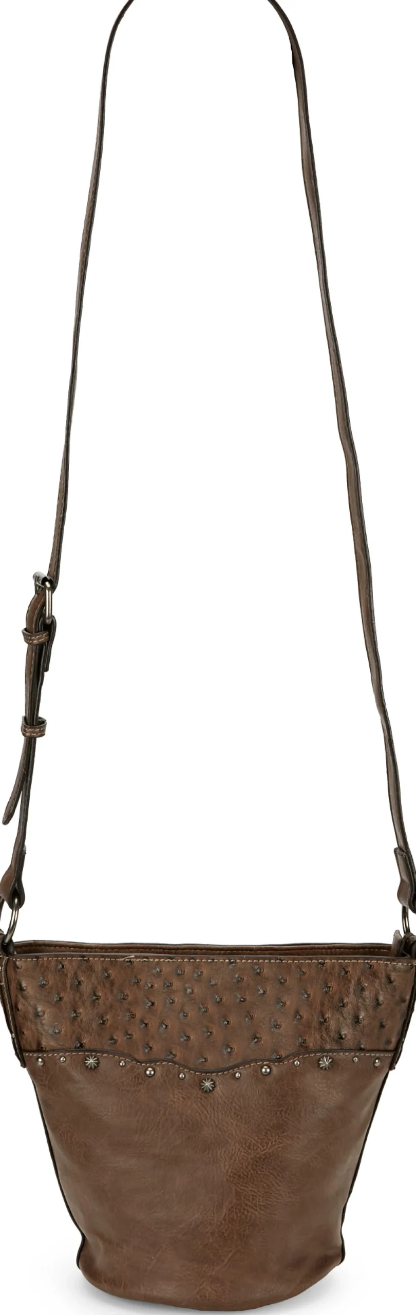 Justin Boots Bucket Bag Brown New