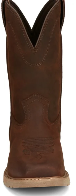 Justin Boots Buster II 11" Work Pecan Outlet
