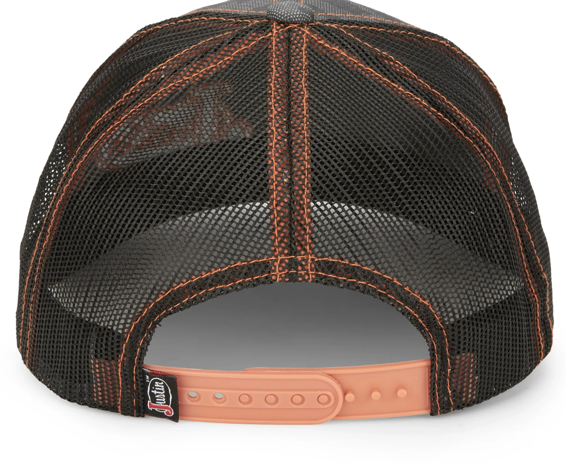 Justin Boots Camo Cap Grey Camo Orange Logo Sale
