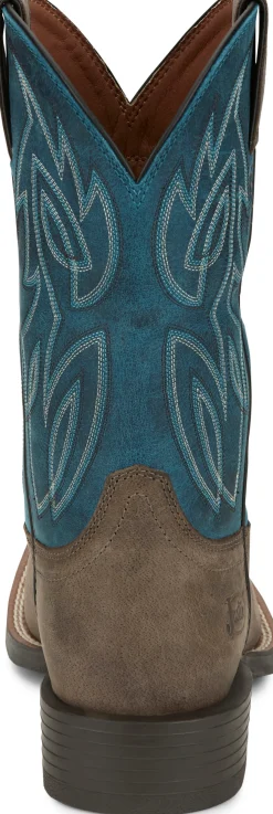 Justin Boots Canter 11" Western Shadow Grey New