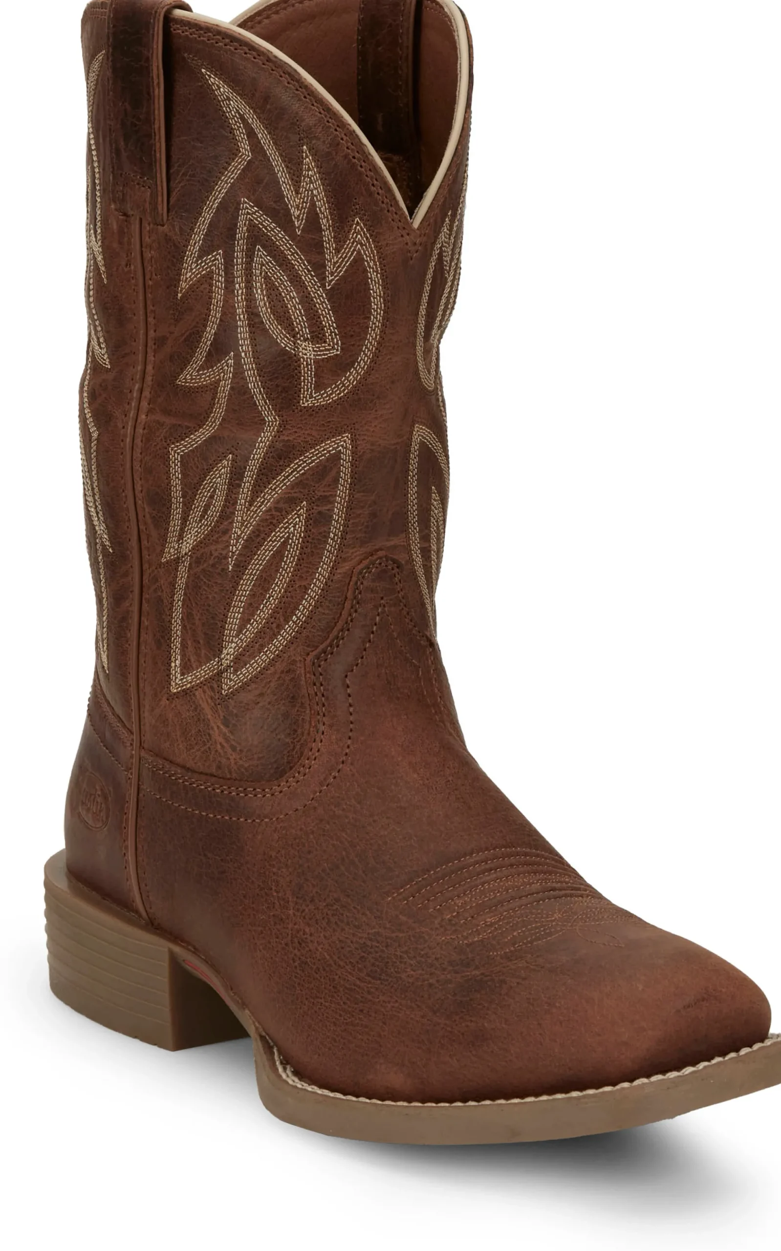 Justin Boots Canter 11" Western Amber Brown Outlet